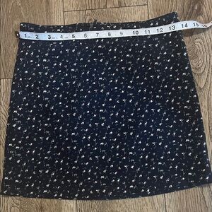 Women's Navy Floral Mini Skirt - Classic Navy Print